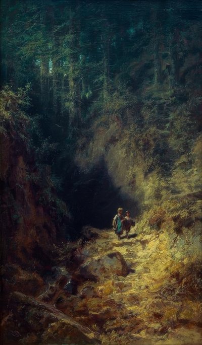 Schoolchildren in the Forest by Carl Spitzweg